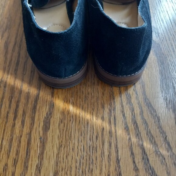 Black Suede Tassel Loafers Size 7 Classic Old Money Academia 90s Preppy Capsule - Picture 6 of 16